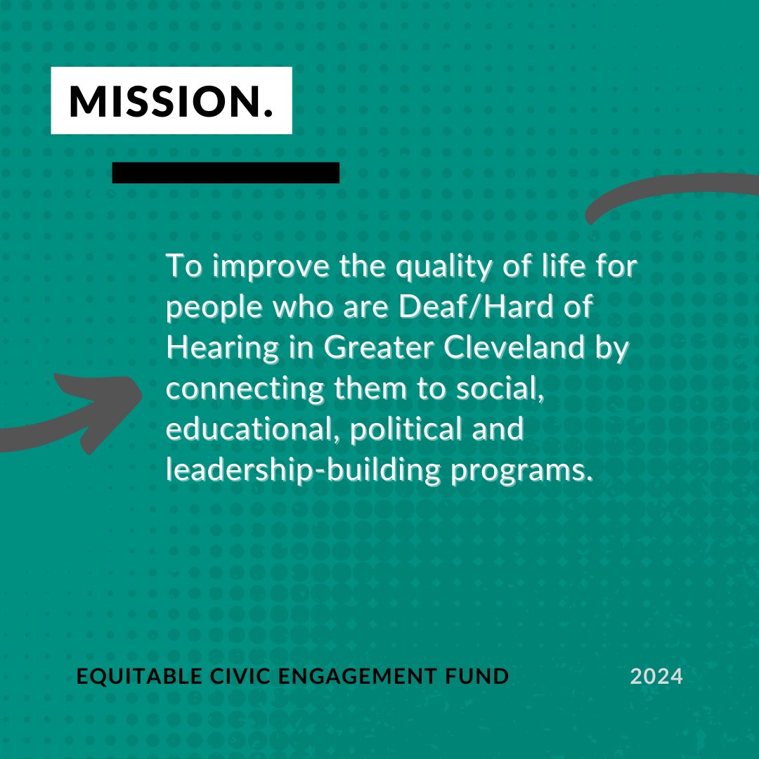 CLEVotes's tweet image. We&apos;re introducing our #ECEF Grantee 🎉

Hands That Speak Volumes, Inc. works to improve the quality of life for people who are Deaf/Hard of Hearing in Greater Cleveland by connecting them to social, educational, political and leadership-building programs.