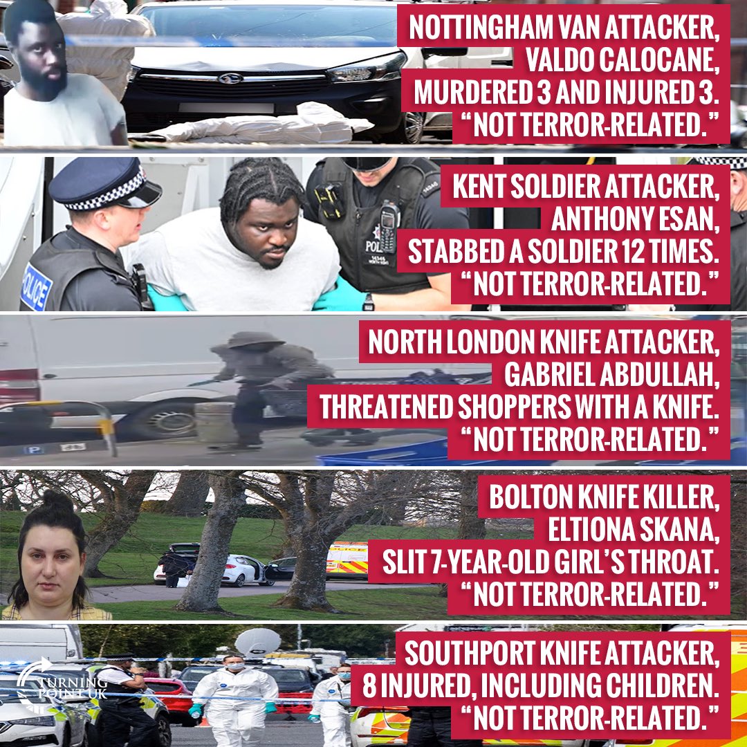 It’s never terror-related…