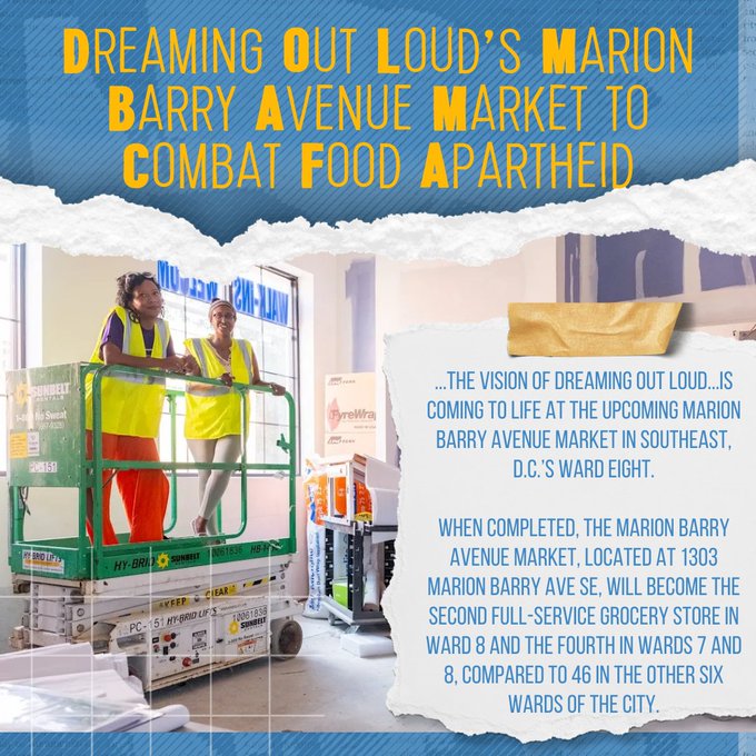 COMING SOON! @DOLDC's Marion Barry Avenue Market will be located at 1303 Marion Barry Avenue, SE!