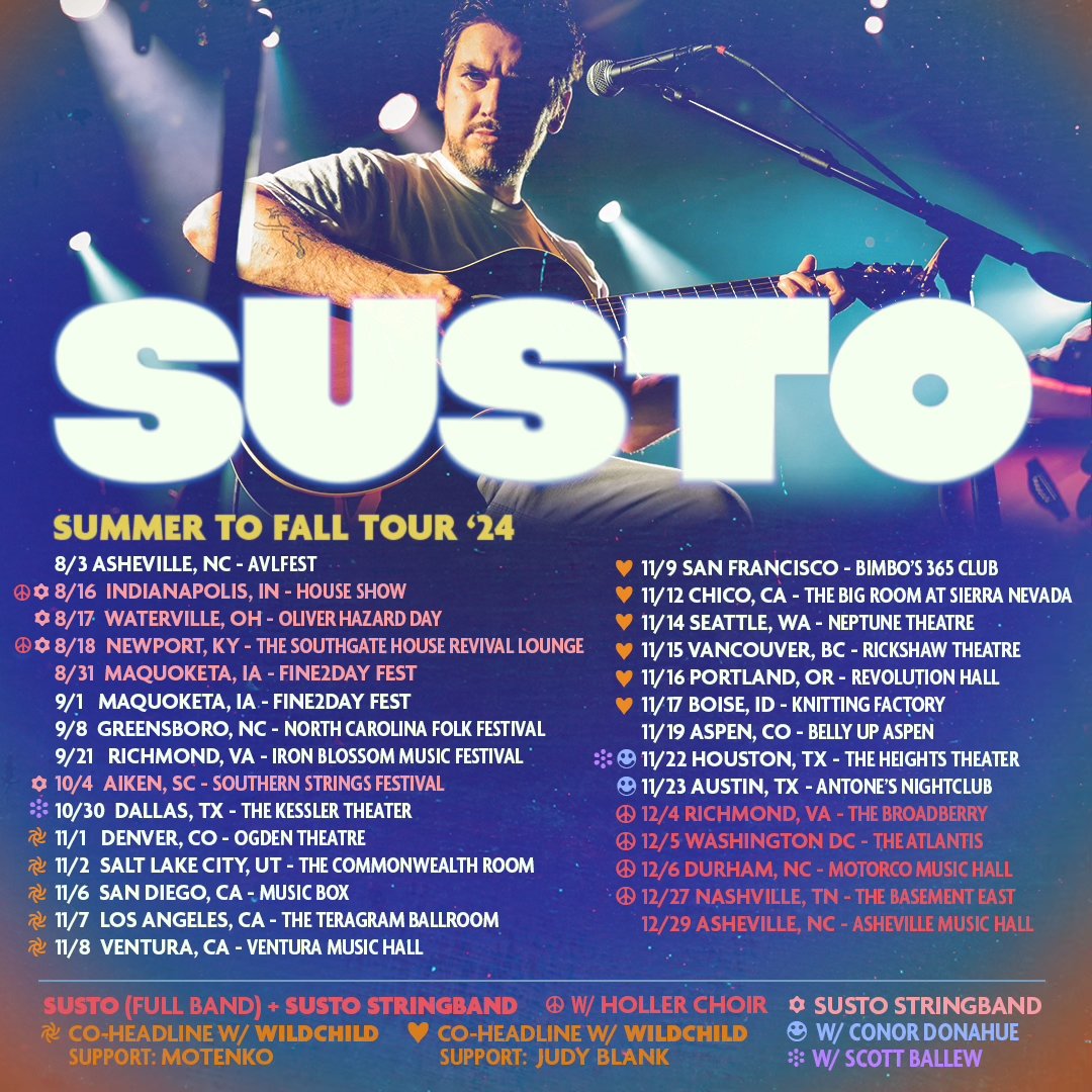 all 2024 shows are ON SALE now!!! grab tickets, we’ll see ya out there!! 🤘 sustoisreal.com