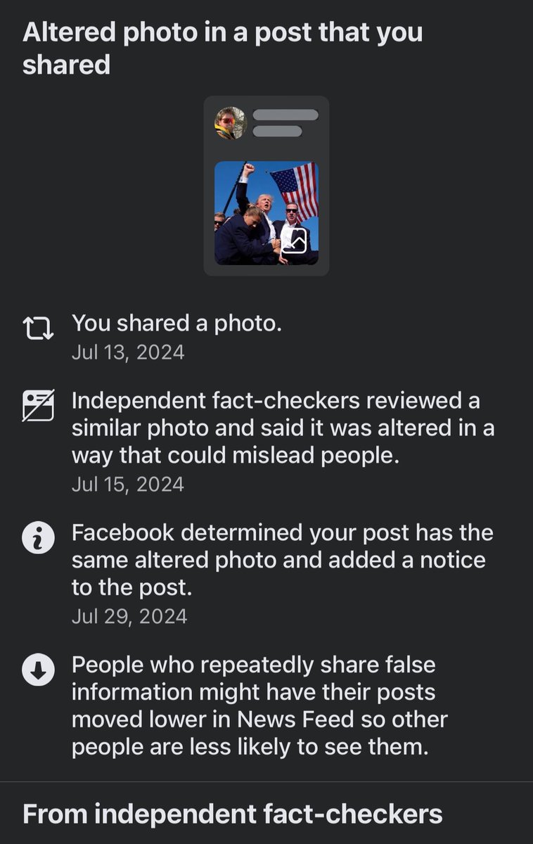 TJ_Nielson's tweet photo. @finkd is Facebook intentionally suppressing this photo? https://t.co/PDOWvSdwmR