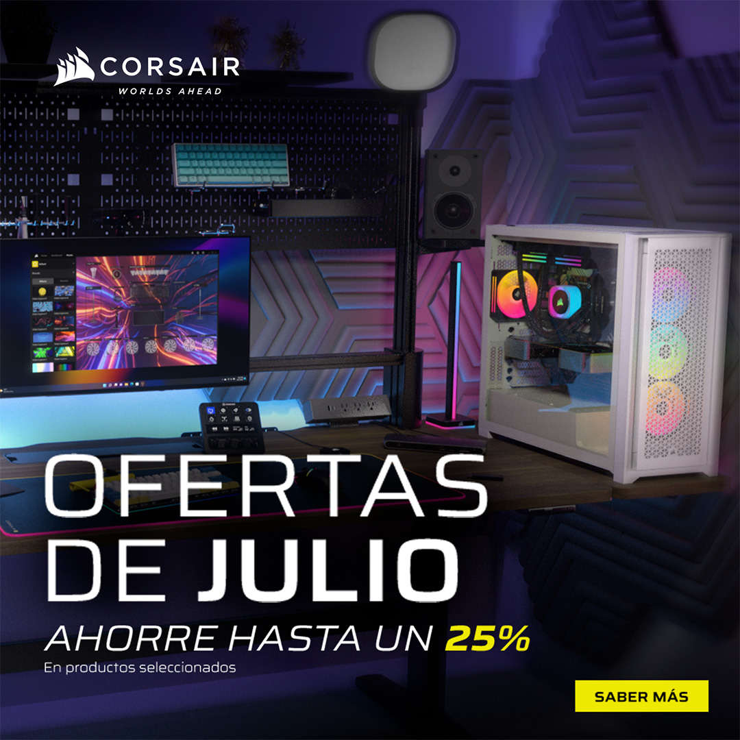 ¿Pensando en adquirir un componente o periférico Corsair? 🤔  ¡Este es tu momento! 👏
¡Corre, no dejes escapar los últimos días de las ofertas de julio! Aprovecha hasta un 25% de descuento en los productos seleccionados 💪
ultimainformatica.com/corsair

#Corsair #DescuentosCorsair