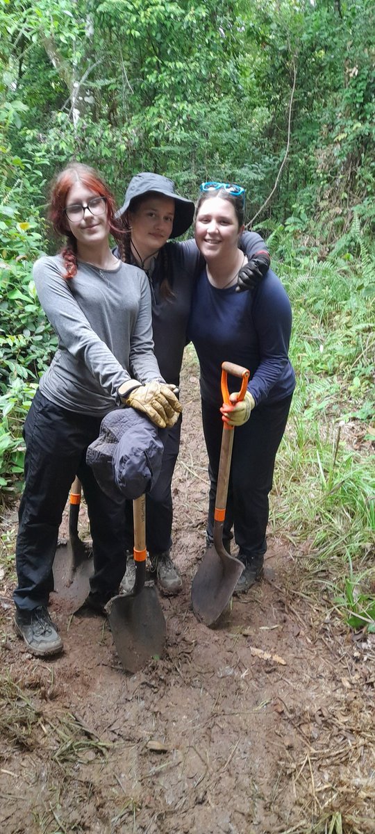 TDSAlbatross's tweet photo. First day of project work. Making a pathway through the forest. https://t.co/HpYm7zV4vu