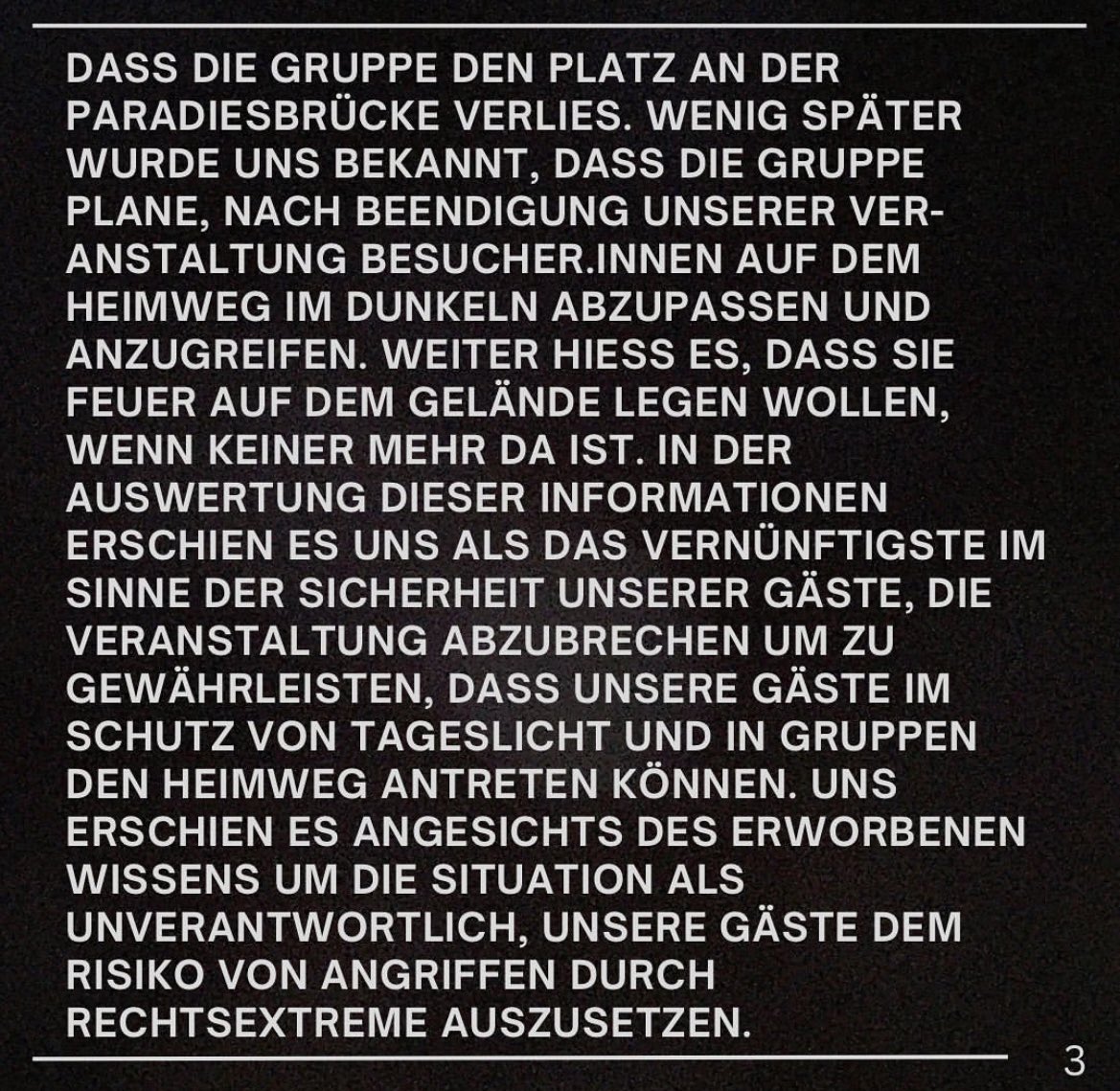 Junge Neonazis sollen Angriffe geplant haben und darüber gesprochen haben Feuer in einem alternativen Zentrum zu legen. Daraufhin musste ein Techno-Openair abgesagt werden. Was Samstag auf einen Protest der AfD und Max Krah in #Zwickau folgte, lest ihr hier. (1/3) #Sachsen