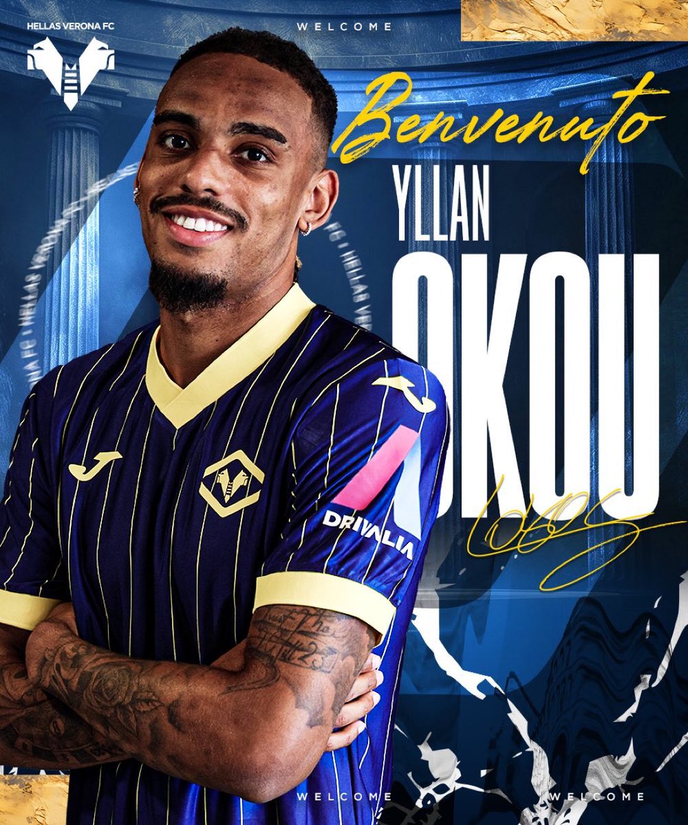 AzzurroCalcio's tweet photo. ✅OFFICIEL : Le défenseur de Bastia Yllan #Okou s’engage en prêt avec OA à l’Hellas #Verona. Il compte 25 matchs et 2 buts avec les Corses en L2. https://t.co/Z5Vhd1EQNS