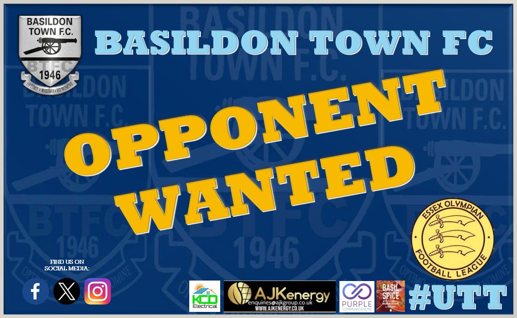 ⭐️ OPPONENT WANTED ⭐️

Due to opposition pulling out we now need to find a replacement.

Our Reserves are looking for a Pre-Season Friendly on Saturday 3rd August. Home or Away. 

Our Reserves are in the <a href="/eofl/">eofl</a> Division 1. 

If interested please get in touch.

#UTT ⚽️🔵⚪️