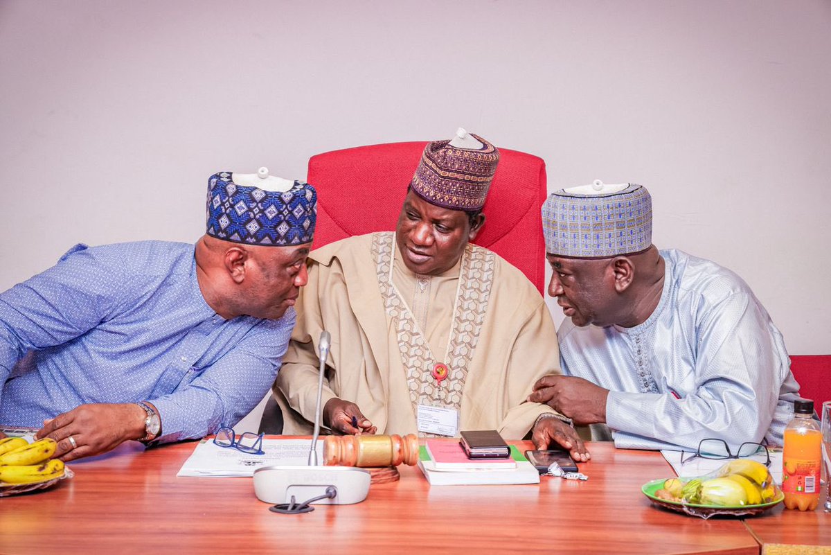 LalongBako's tweet photo. Presided over my first meeting as Chairman of the Senate Committee on Agricultural Colleges &amp; Institutions. Honored by the responsibility &amp; committed to leading with integrity. Our focus: revamping Nigeria’s agricultural sector to tackle poverty, food insecurity, &amp; unemployment. https://t.co/omvUCRCBXT