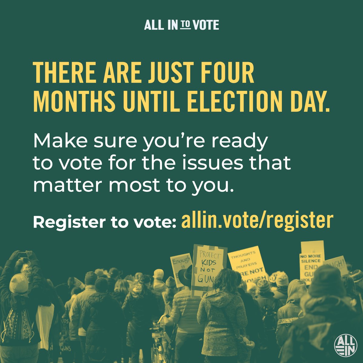 From climate change to abortion, the issues that impact you, your community, and our democracy are on the ballot this November. 🗳️

Make sure you’re registered to vote at allin.vote/register, then check with your friends and family!