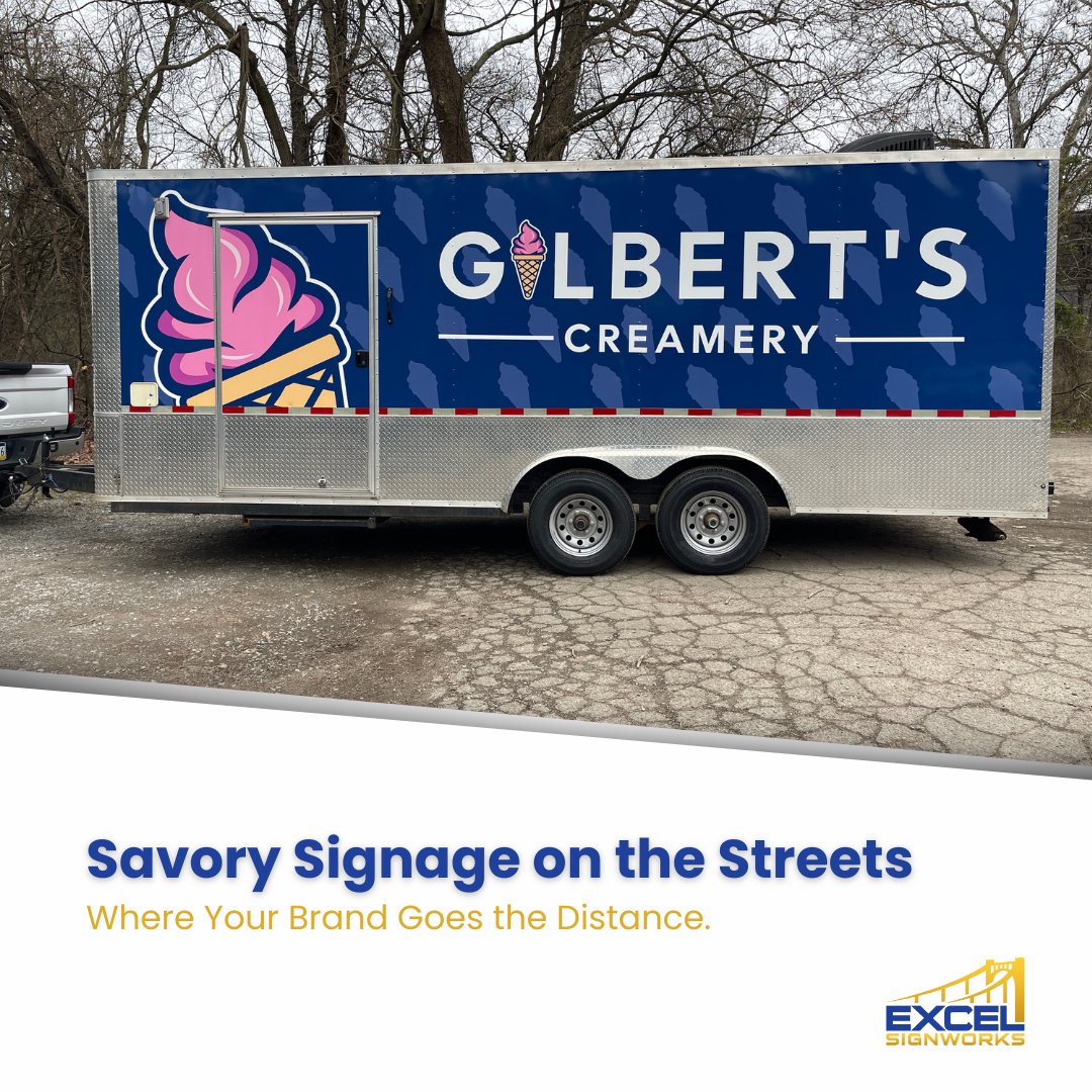 Excel Signworks (@excelsignworks) on Twitter photo Scoops of Success on Wheels!
Thank you, Gilbert's Creamery, for trusting Excel Signworks to wrap your vehicle. We're thrilled to be part of your journey spreading sweet treats!
Embrace innovation!
📞 412-586-7361
🌐 excelsignworks.com/food-truck-wra…
📧 info@excelsignworks.com Scoops of Success on Wheels!
Thank you, Gilbert's Creamery, for trusting Excel Signworks to wrap your vehicle. We're thrilled to be part of your journey spreading sweet treats!
Embrace innovation!
📞 412-586-7361
🌐 excelsignworks.com/food-truck-wra…
📧 info@excelsignworks.com
