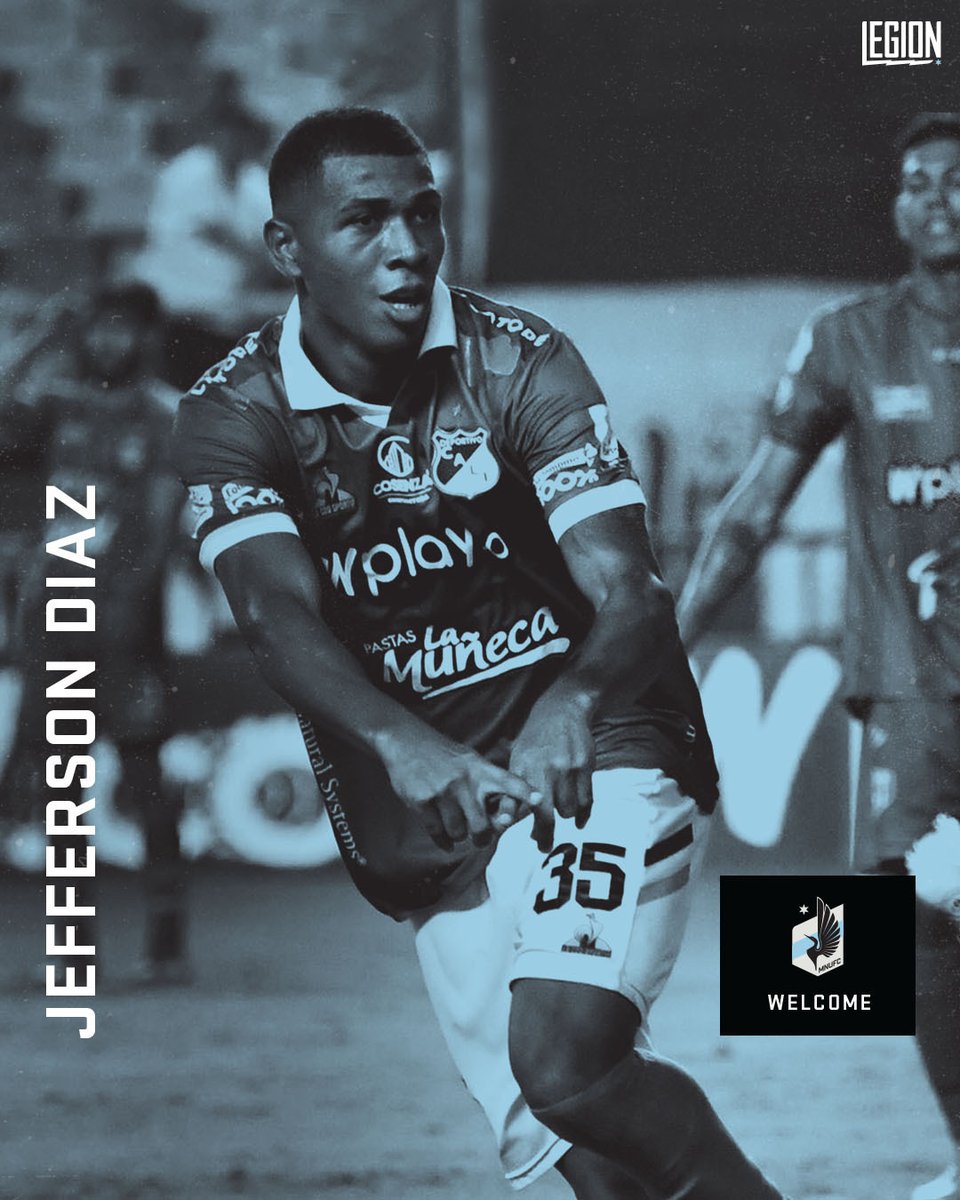 MNUFC's tweet photo. The club has signed defender Jefferson Diaz from Deportivo Cali of Colombia’s Categoría Primera A to a three-year deal, with a club option for 2028. 

📰 » https://t.co/vtdWrxZSps https://t.co/B1UaCyL7YU
