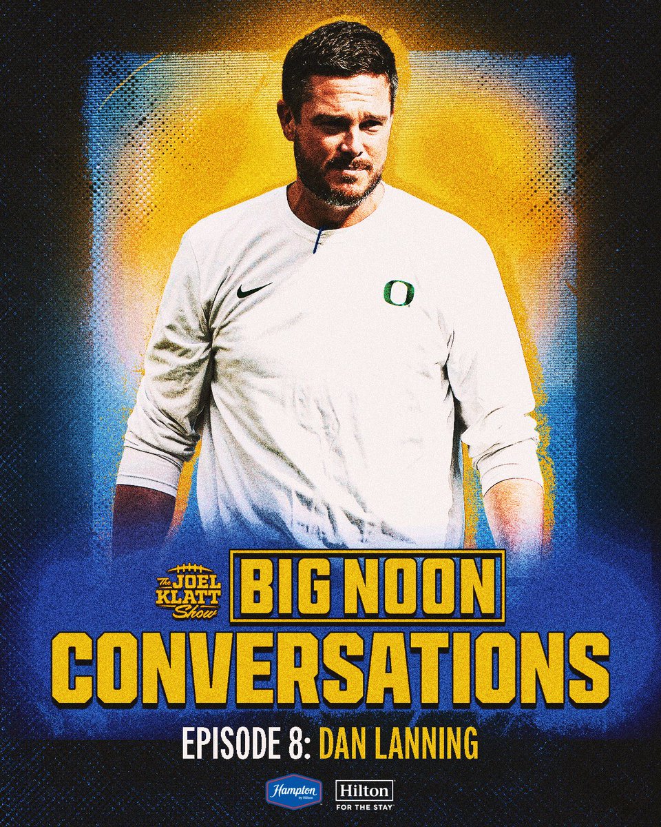 JoelKlattShow's tweet image. It’s time 🍿

@joelklatt's interview with @oregonfootball HC @CoachDanLanning is out NOW!

🎙: link.chtbl.com/nM8jIiGX 
📺: youtube.com/@JoelKlattShow