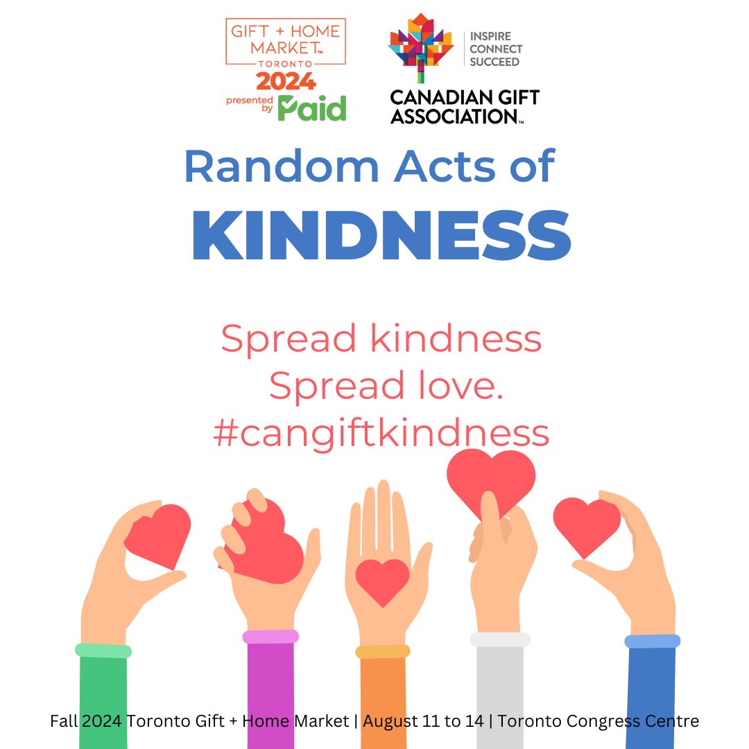 #cangiftkindness
We are surprising some lucky buyers with gift cards! It will be totally random and totally fun, it could be you!

♥️What will you do as your small act of kindness? ♥️

Register to attend at cangift.org!
#toronto #cangift #kindness