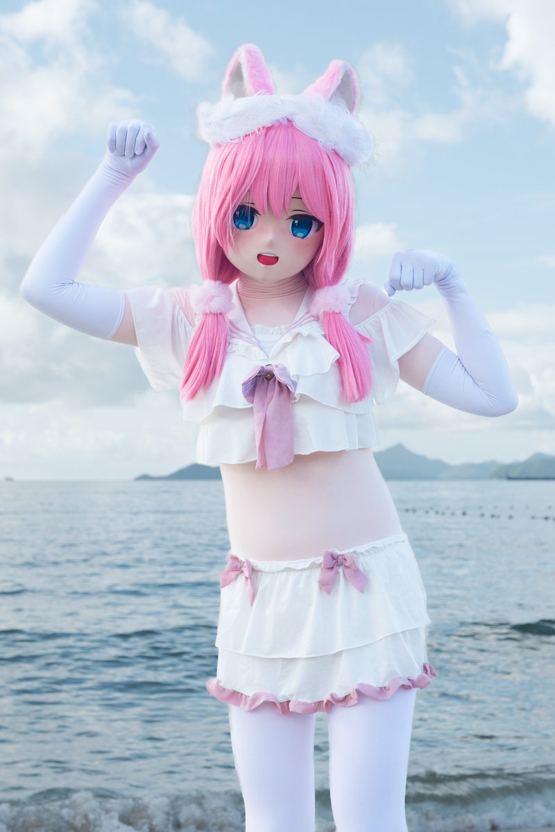要去大海玩了吗！好期待！😋

特别感谢： <a href="/gavlialele/">乐乐</a> 
#kigurumi #着ぐるみ #SakuradaHane #桜田ハネ