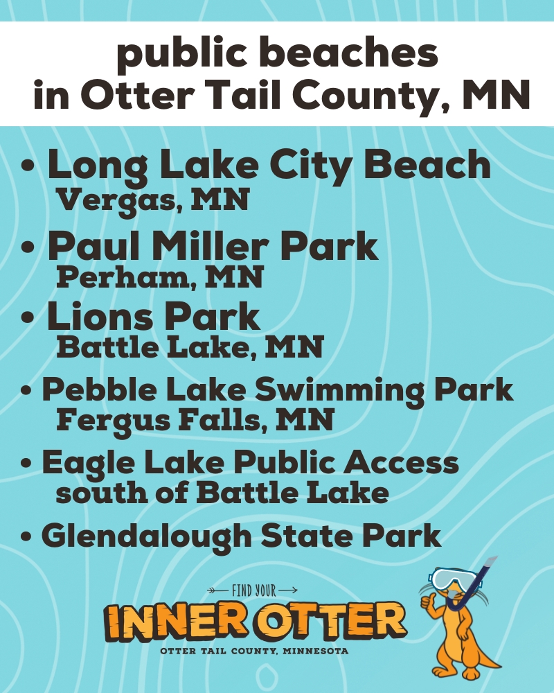 Looking for a public swimming beach in <a href="/OtterTailCoMN/">Otter Tail County MN</a>? Here are some locations. 
📍Vergas, MN
📍Perham, MN
📍Fergus Falls, MN
📍Battle Lake, MN
#lakelife #onlyinmn