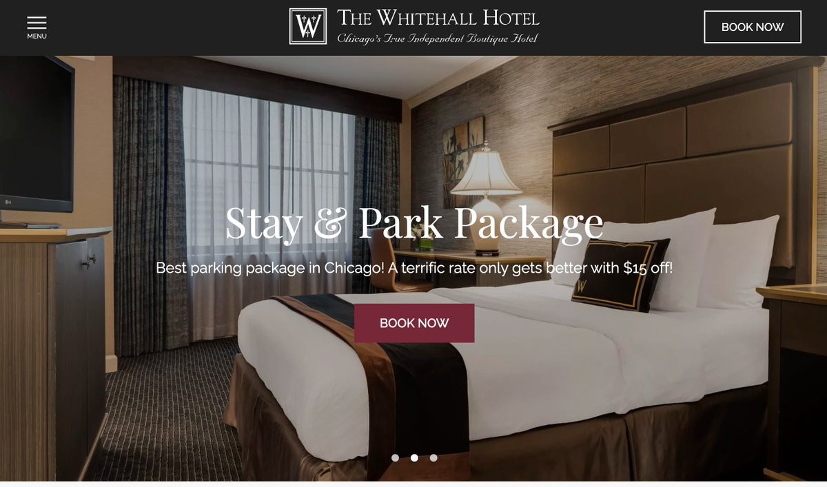 We just launched a new custom website for The Whitehall Hotel in Chicago. thewhitehallhotel.com