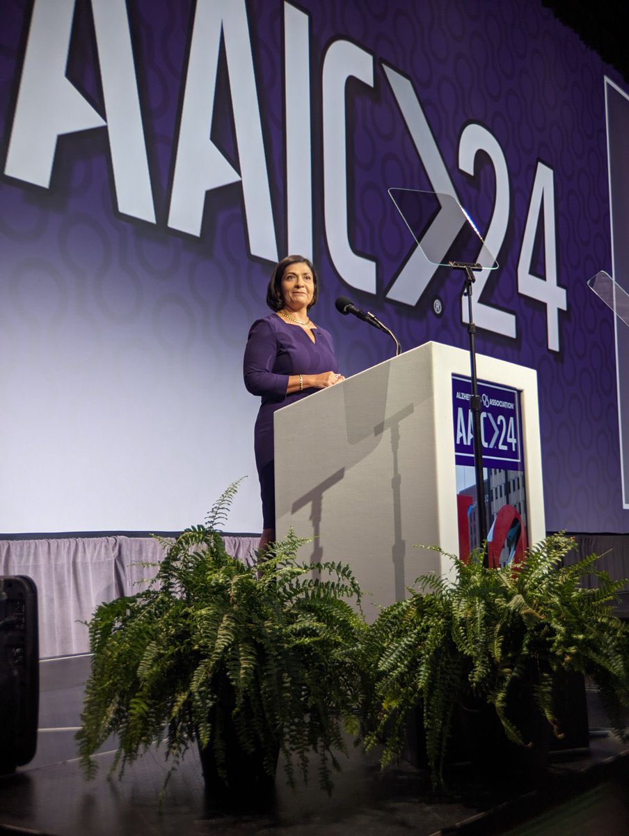 Alzheimer's Association (@alzassociation) on Twitter photo During this morning’s plenary session, <a href="/DrMariaALZ/">Maria C Carrillo PhD</a> shared some exciting #AAIC24 stats:
🔬 8,500 attendings are here in Philly and 4,500 are joining us online
🔬 57% of attendees are women
🔬 One-third of attendees are under age 35
🔬500 attendees are AAIC conference During this morning’s plenary session, <a href="/DrMariaALZ/">Maria C Carrillo PhD</a> shared some exciting #AAIC24 stats:
🔬 8,500 attendings are here in Philly and 4,500 are joining us online
🔬 57% of attendees are women
🔬 One-third of attendees are under age 35
🔬500 attendees are AAIC conference