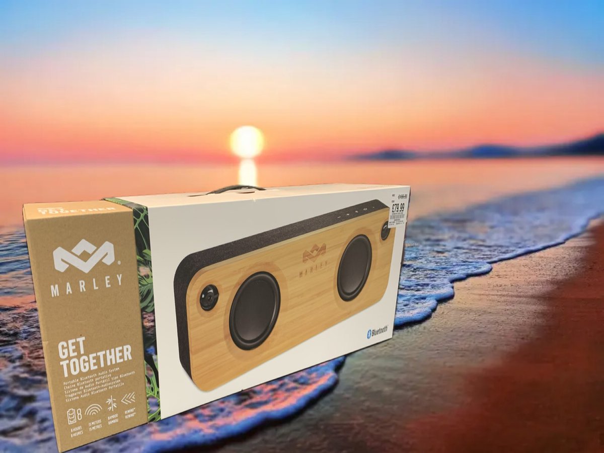MASSIVE SAVINGS on <a href="/HouseofMarleyUK/">House of Marley UK</a> as part of #hmvSummerTech.

Get Together with your friends &amp; family for some bangin tunes from the excellent Get Together #speaker
#sale #technology
