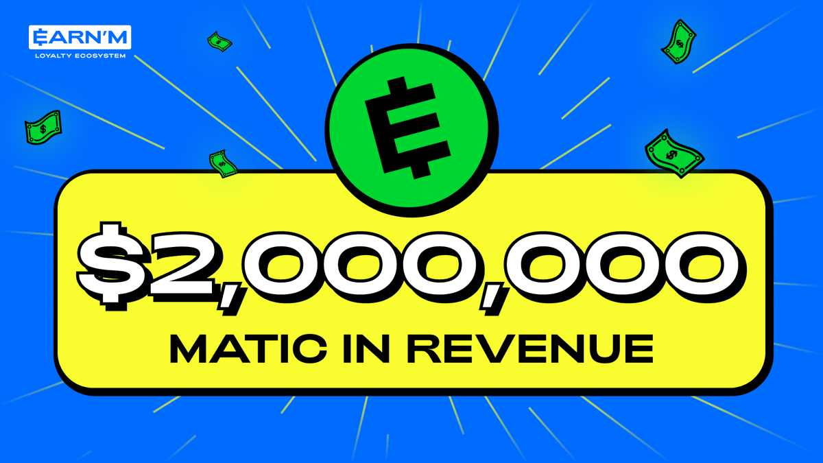 We just hit 2 Million $MATIC in Revenue 🔥

The first million took us 6 months, the second one took 6 weeks! Mind. Blown 🤯

Every single milestone drives us to work even harder to redefine mobile rewards 🚀