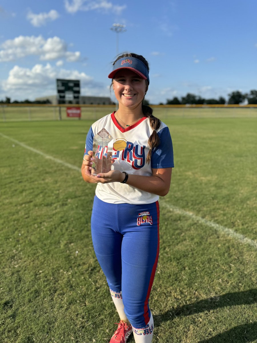 Congratulations to Avery Davison (‘26) 

Tournament MVP
2024 USSSA Southern Nationals