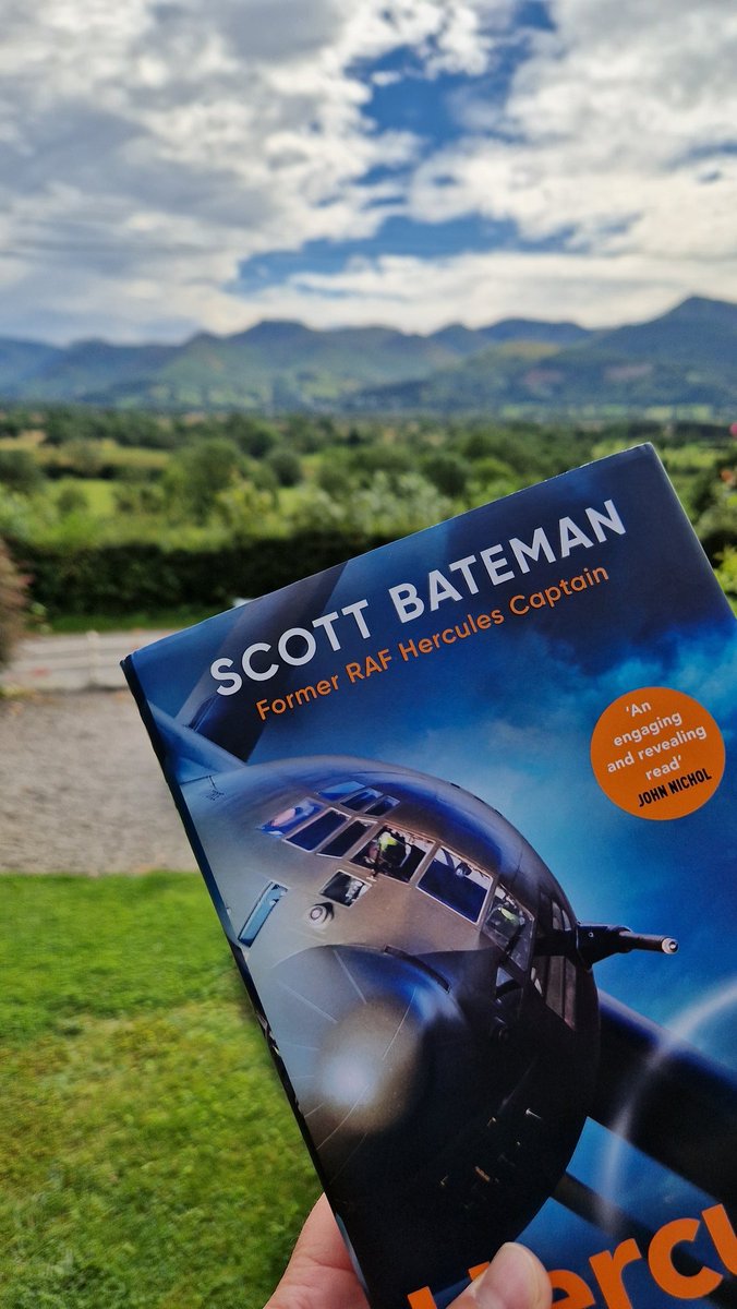Sat here in the #LakeDistrict reading <a href="/scottiebateman/">Scott Bateman MBE</a>'s excellent book and remembering how much I miss the sight of the RAF Hercs thundering through #LFA17.