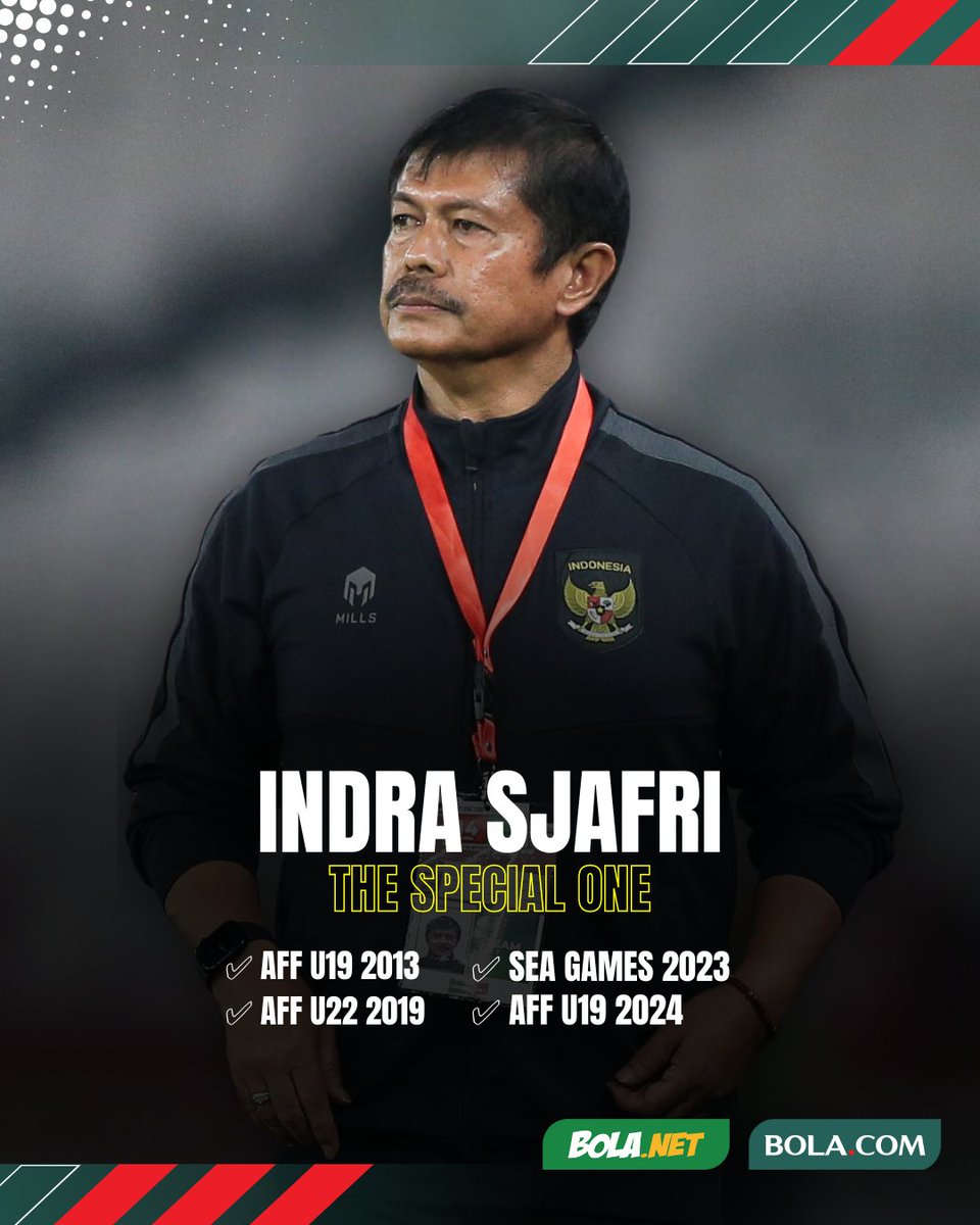𝐒𝐭𝐚𝐭𝐢𝐬𝐭𝐢𝐤 𝐈𝐧𝐝𝐫𝐚 𝐒𝐣𝐚𝐟𝐫𝐢 𝐝𝐢 𝐅𝐢𝐧𝐚𝐥:

5 Kali Final
4 Kali Juara

Satu kata untuk Coach Indra Sjafri 👇🏼

𝙅𝙤𝙞𝙣 𝙒𝘼 𝘾𝙝𝙖𝙣𝙣𝙚𝙡 𝘽𝙤𝙡𝙖.𝙘𝙤𝙢 → bit.ly/WAchannelBolac… 𝙖𝙩𝙖𝙪 𝙠𝙡𝙞𝙠 𝙡𝙞𝙣𝙠 𝙙𝙞 𝙗𝙞𝙤 ☝🏼

#BolacomID #BLCBM #IndraSjafri