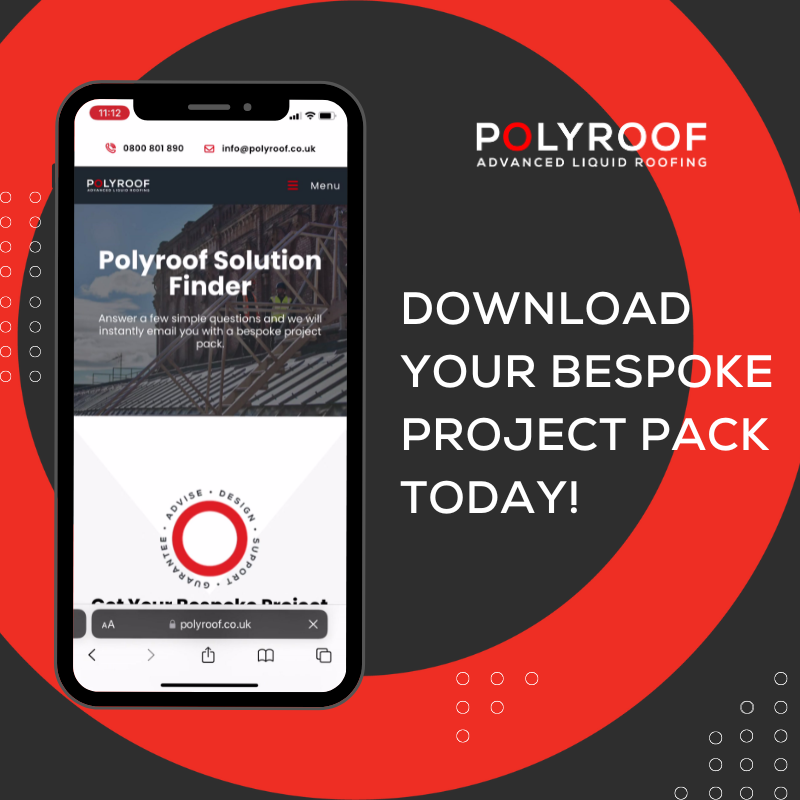 PolyroofLtd's tweet photo. Use the #Polyroof Solution Finder to determine your roof or balcony project requirements and receive your bespoke project pack – containing an outline specification and other relevant information – direct to your inbox: https://t.co/HyahbPMJer

#liquidroofing #flatroofing https://t.co/pIbQN339Vm