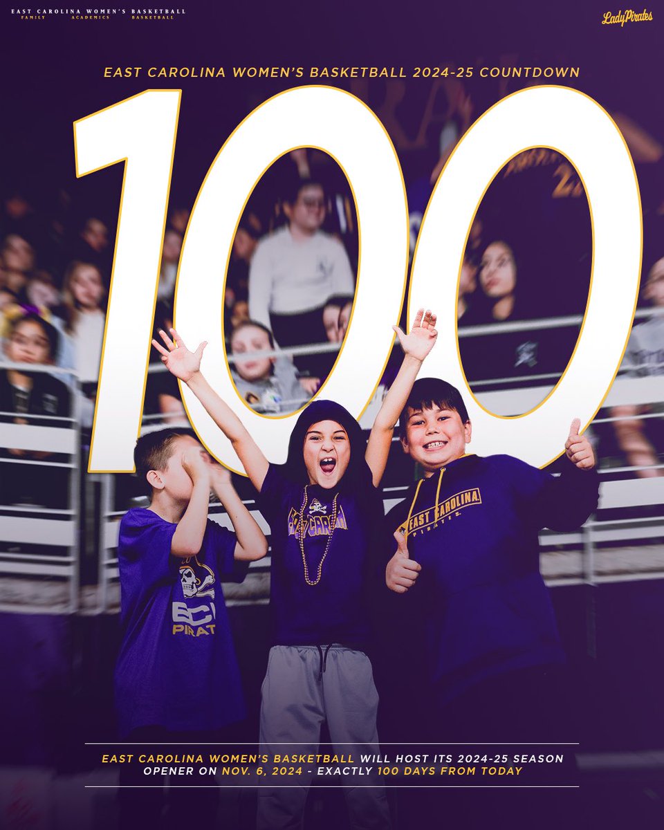 Mood because we’re officially 𝟏𝟎𝟎 𝐃𝐀𝐘𝐒 away from our 2024-25 season opener 🙌🏴‍☠️