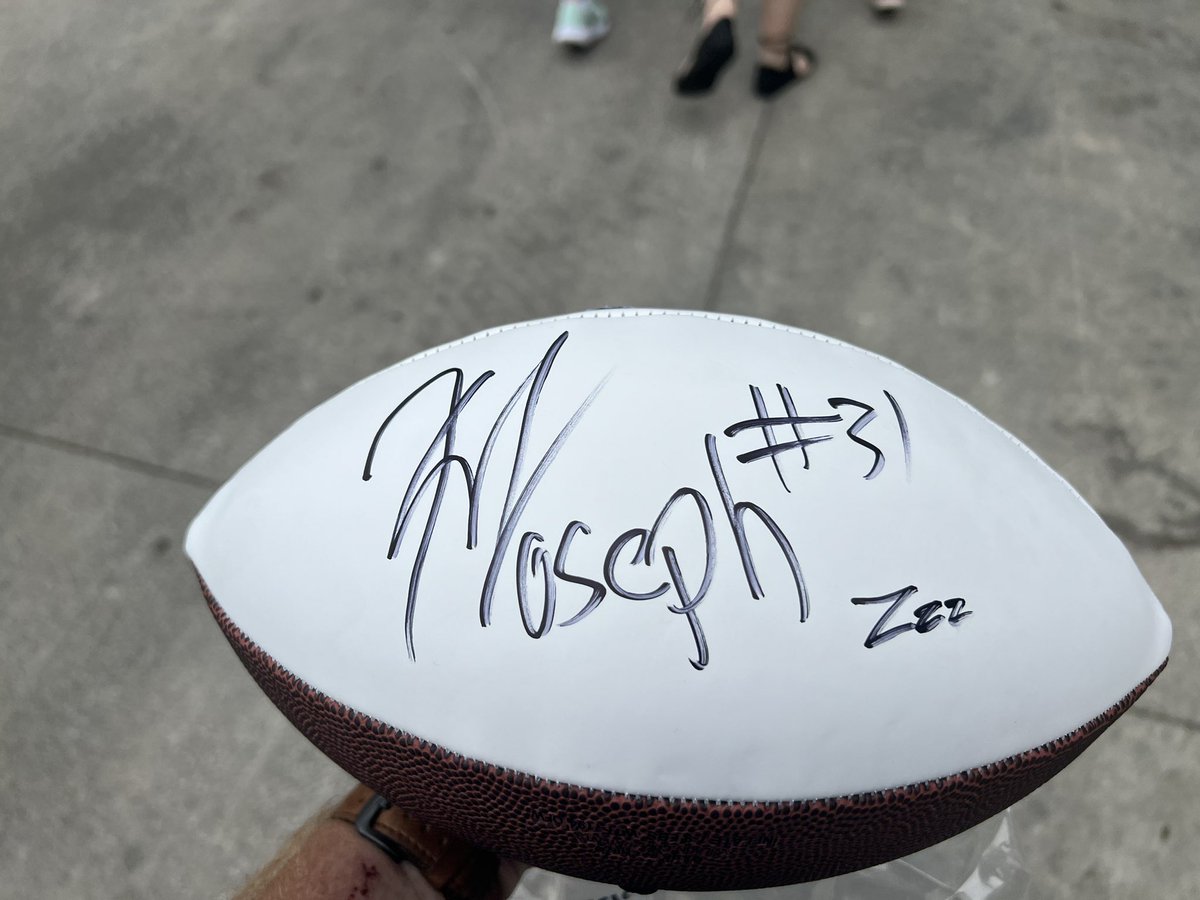 dorourke7280's tweet photo. @JKERB25 Kerby Joseph signed a ball for me after practice today. Then I stopped for lunch. Look at my order number! Krazy! Kerby’s gonna go off this year! https://t.co/i2eRQAHqBi