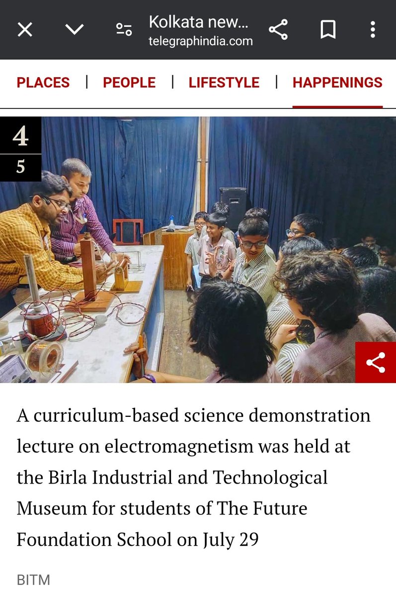 BITMKolkata's tweet image. #PressReview @TT_My_Kolkata ##ScienceDemonstrationLecture #TheFutureFoundationSchool