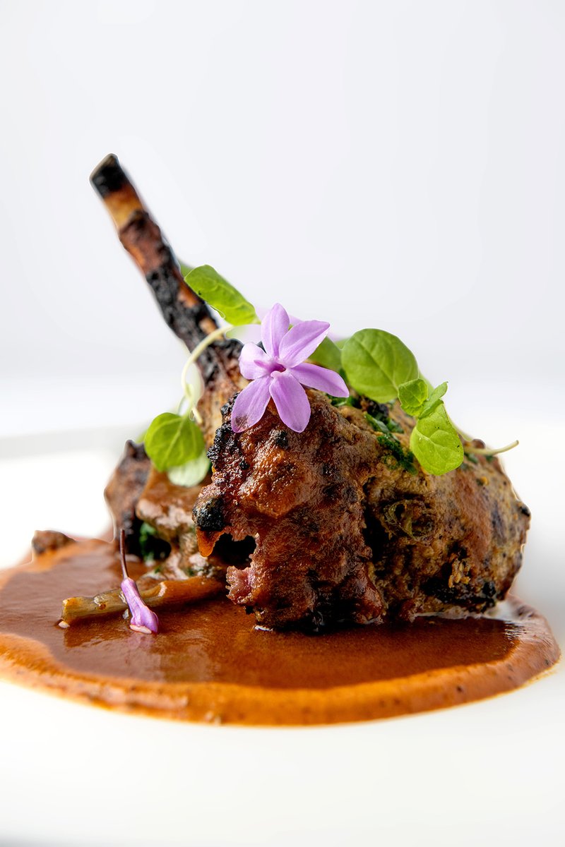 Our latest tasting menu’s delicious lamb course. Lamb chop, lamb loin, Swiss chard, and jus make up a meaty main event that’s perfectly paired with a glass of Shiraz from South Africa and not to be missed.

#indianfoodlovers #londonrestaurant #indianrestaurant #tastingmenu