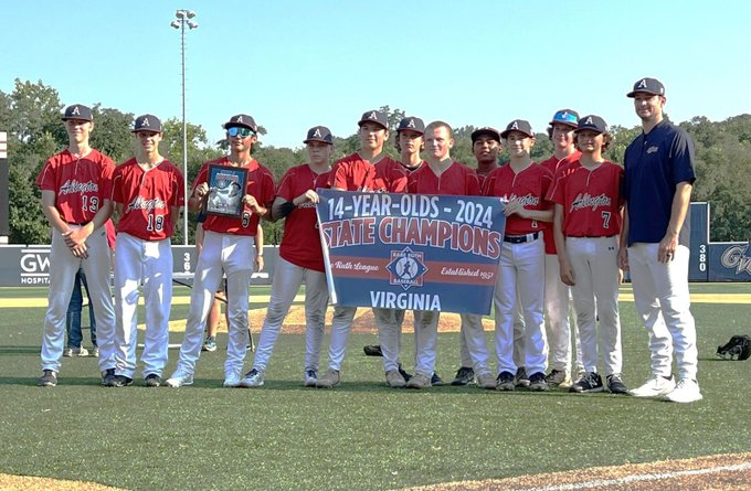 ASBRBaseball's tweet image. #ASBR 14u All Stars fell short in the @BabeRuthLeague Southeast Region tournament, but the 2024 #Virginia State Champs had a great run!!
Thanks to our sponsors &amp;amp; volunteers, &amp;amp; to @arlparksrec for making teenage baseball a reality in #Arlington.