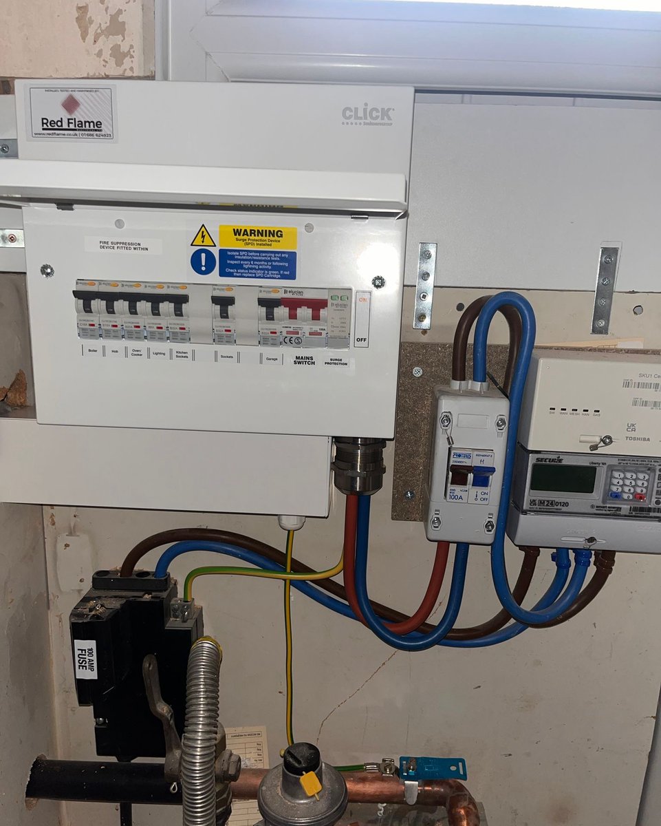 Out with the old, in with the new. Well overdue. Surge protection built in. Full RCBO board. Is your fuse board looking a bit outdated? Get in touch.