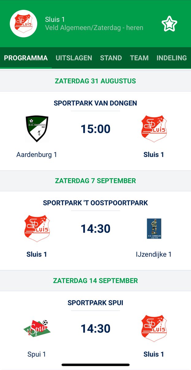 Dit is het programma: