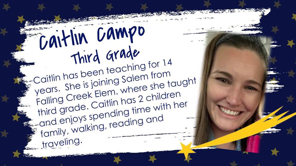 We have a new  #SALEMstar 3rd Grade Teacher! Welcome to our family! #ONEccps #SHINEon
