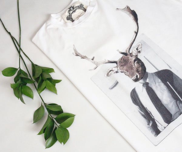 PASS THE BUCK: Quirky Stag Head Tee. Made from a ridiculously soft blend of Organic cotton &amp; bamboo. SHOP NOW: buff.ly/2vRoIJ5

#OrganicCotton #MadeInEngland #Menswear #Sustainable #ethicalfashion #mensstyle #bamboo #Mensfashion #GraphicTee #malefashion