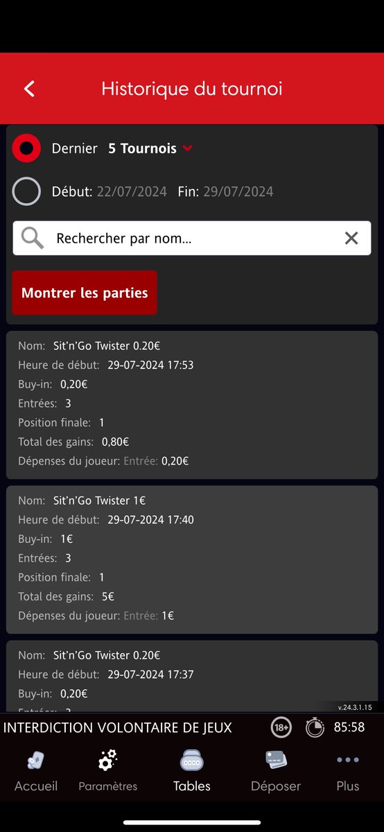 SebastienHenin's tweet photo. @jetonsethommes @Betclic #Betclic   Je viens de remporter un Twister de 5 € et je n’ai pas eu mon crédit sur mon solde.   C’est quoi cette arnaque ???? https://t.co/aWAoi6y7C6
