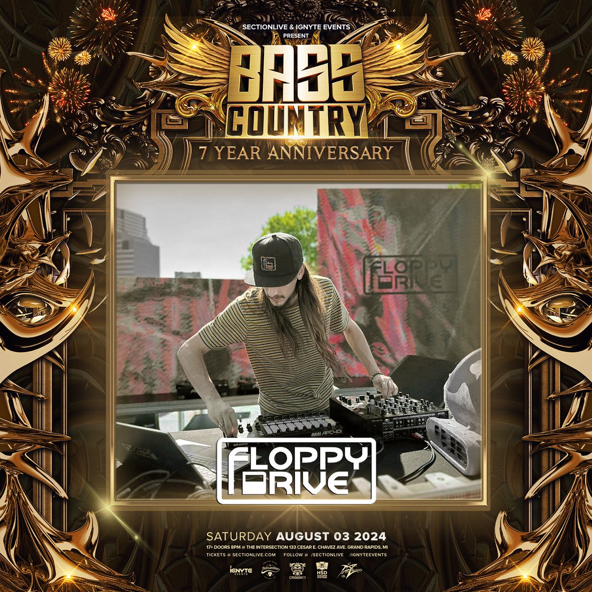 Floppy Drive
Elevation 360 Stage
Saturday, 8/3 at <a href="/sectionlive/">The Intersection</a> 
🎫 etix.com/ticket/c/EB903…