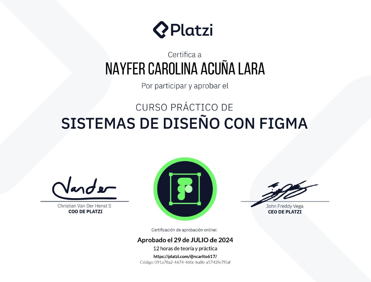 ncarito617's tweet photo. ¡Aprobé el Curso Práctico de Sistemas de Diseño con Figma en @Platzi! #NuncaParesDeAprender https://t.co/CfdnkMgT0e https://t.co/diKTZVYmcO