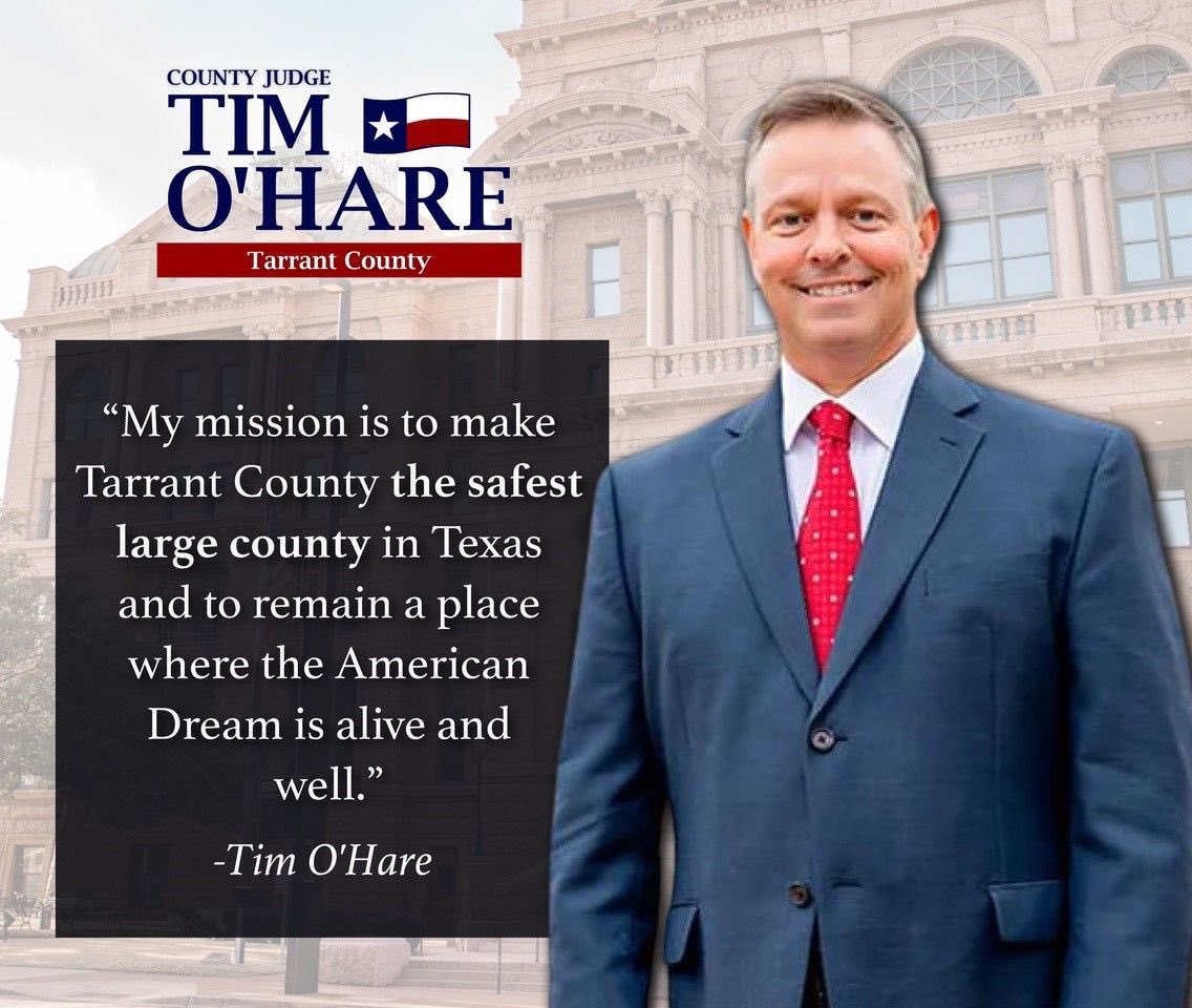 TimothyOHare's tweet image. There’s no better place to live, work and raise a family than Tarrant County, Texas. In Tarrant County, we celebrate freedom and opportunity. 🇺🇸
