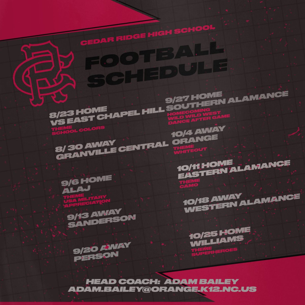 It’s about that time! Look forward to seeing everyone out at The Ridge this year! #WinTheDay