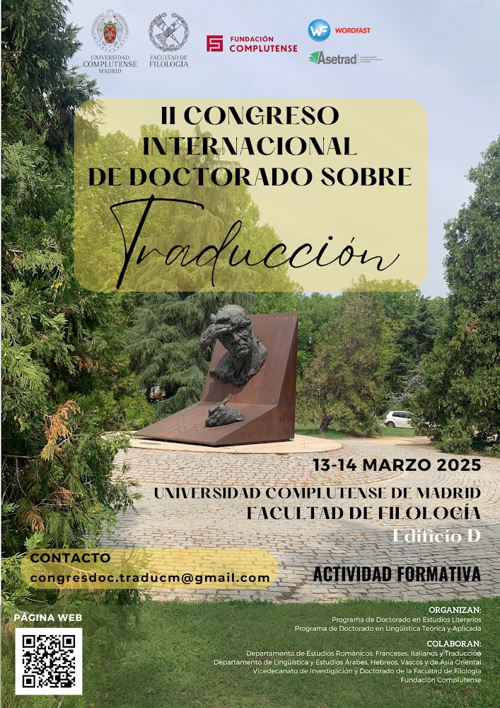II Congreso Internacional de Doctorado TradUCM (@congresotraducm) on Twitter photo  II Congreso Internacional de Doctorado TradUCM (@congresotraducm) on Twitter photo