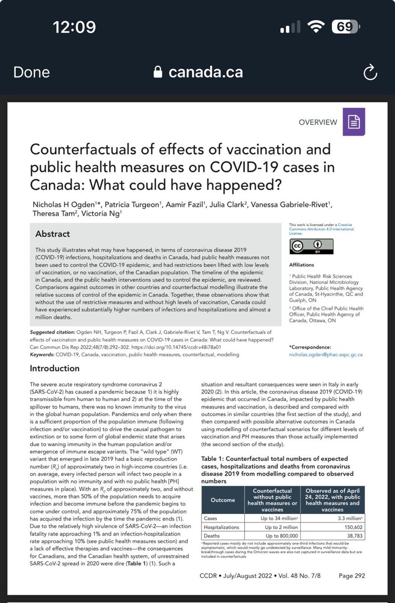 Mr. Poilievre is wrong. Canada's Chief Medical Officer and colleagues wrote in 2022 that public health measures and vaccination spared us about 1.85 million hospitalizations and 731,000 deaths. "Loyal" healthcare workers protect patients.