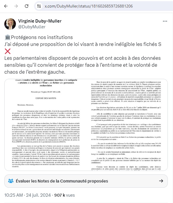 DebunkersD's tweet image. ⤵️Nous assistons à une offensive de l&apos;#extremedroite sur les libertés et les droits fondamentaux. D&apos;un coté, interdire les #FicheS d&apos;être éligible; de l&apos;autre &quot;dissoudre&quot; les groupes d&apos;#extremegauche. #RN #LR
1) Les fichés S ne sont pas condamnés. Depuis des années, les pouvoirs