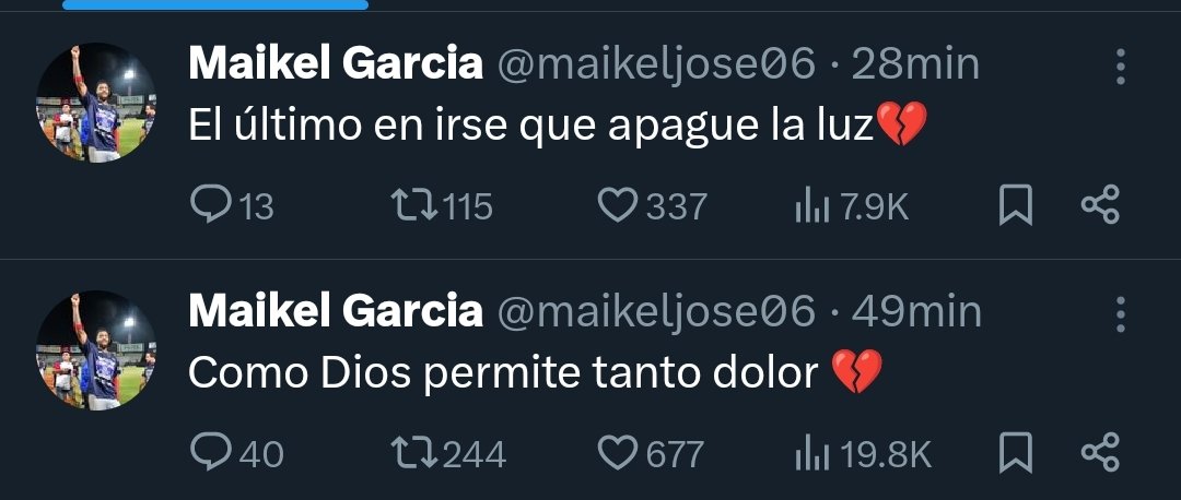 Muchos atletas deportivos se han manifestado en sus redes sociales sobre los resultados de las #EleccionesVenezuela 

En su gran mayoría, todos se muestran descontentos con los resultados. Aquí haré un HILO 🧵 para mostrarlos.

Empiezo con Maikel García: