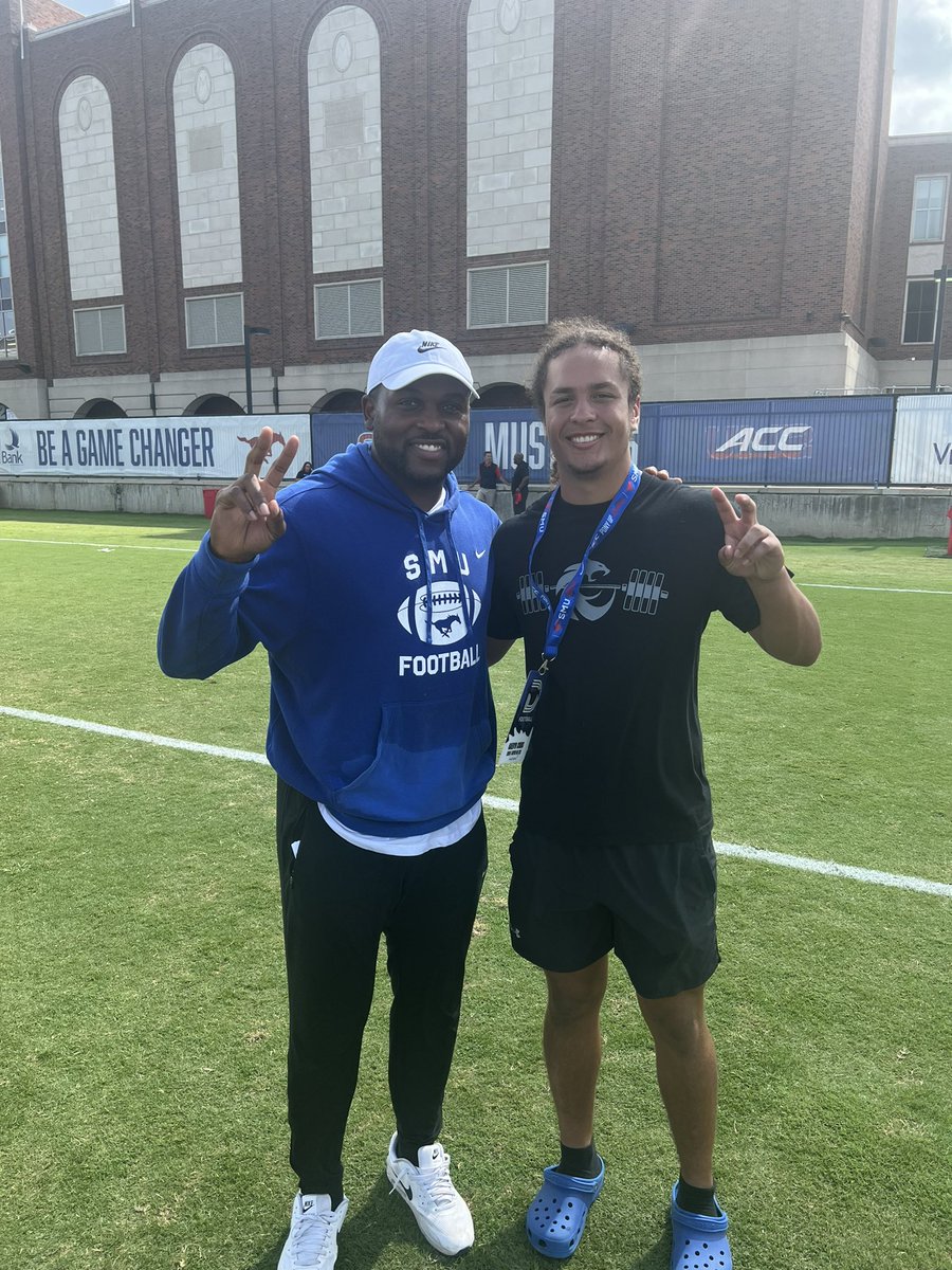 GREATFUL for my <a href="/DentonGuyer_FB/">Denton Guyer Football</a> coaches, <a href="/ReedHeim/">Coach Heim</a> <a href="/kylekeese/">Kyle Keese</a> <a href="/mike_gallegos16/">Mike Gallegos</a> and ALL my teammate and the AMAZING community that loves and supports me. Coach <a href="/rhettlashlee/">Rhett Lashlee</a> <a href="/coachsymons/">Scott Symons</a> <a href="/CoachMoCrum/">Maurice C. Crum Jr.</a> have offered me the opportunity to play <a href="/SMUFB/">SMU Football</a> @accfb 
Thx <a href="/mrfootballwait/">Jeremiah Wait</a>