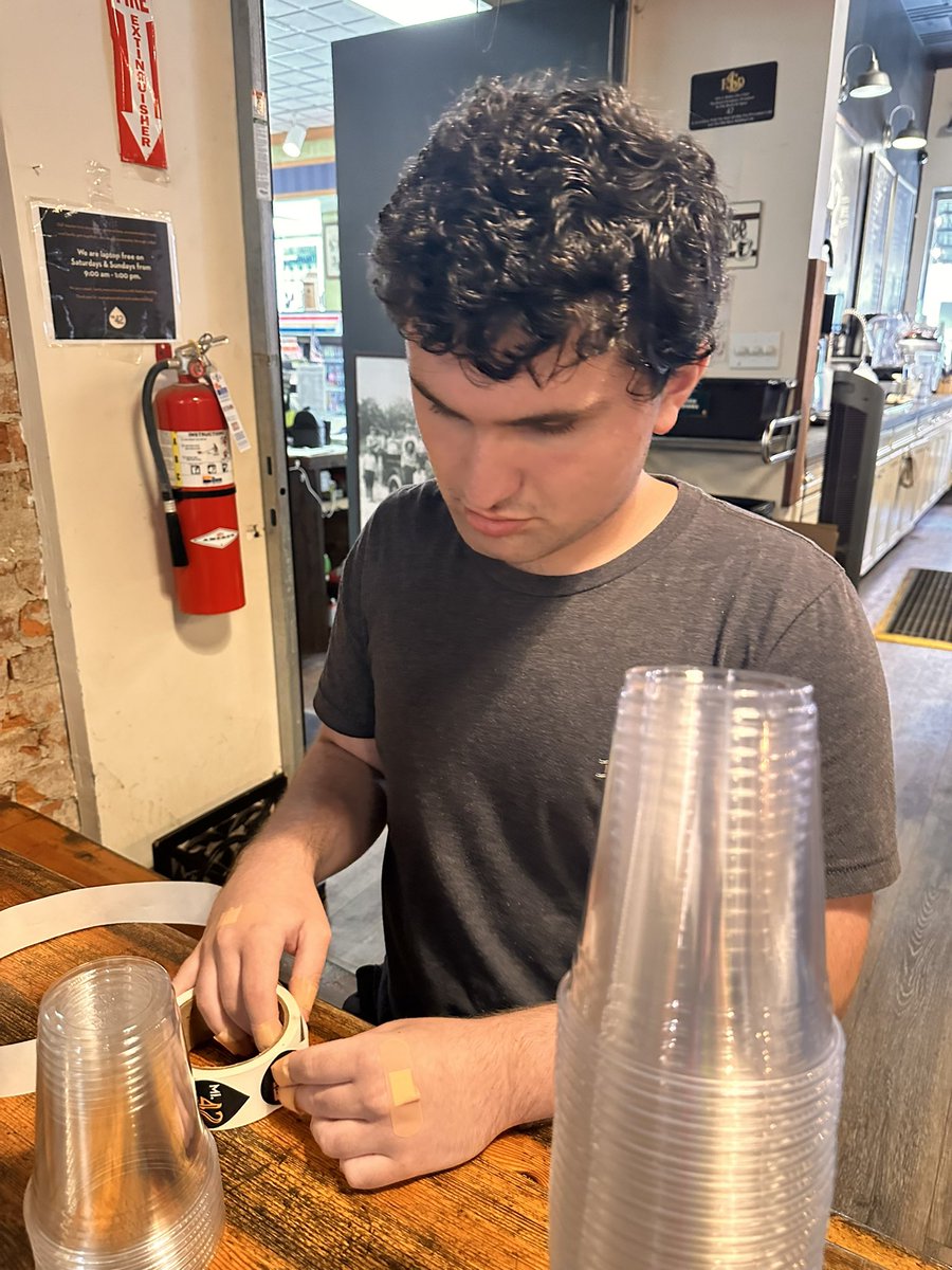 Our students are working hard even in the summer months! Thanks to <a href="/plaidroom/">Plaid Room Records</a> and @mile42coffee for allowing us to continue our education even when school is out! <a href="/lhs_transition/">Loveland Transition Program</a> <a href="/TigerSupt/">Mike Broadwater</a> <a href="/CoachZ_LHS/">Coach_Z</a> <a href="/LovelandTigers/">Loveland Tigers</a> <a href="/corbinmb/">Mary Beth Corbin</a>