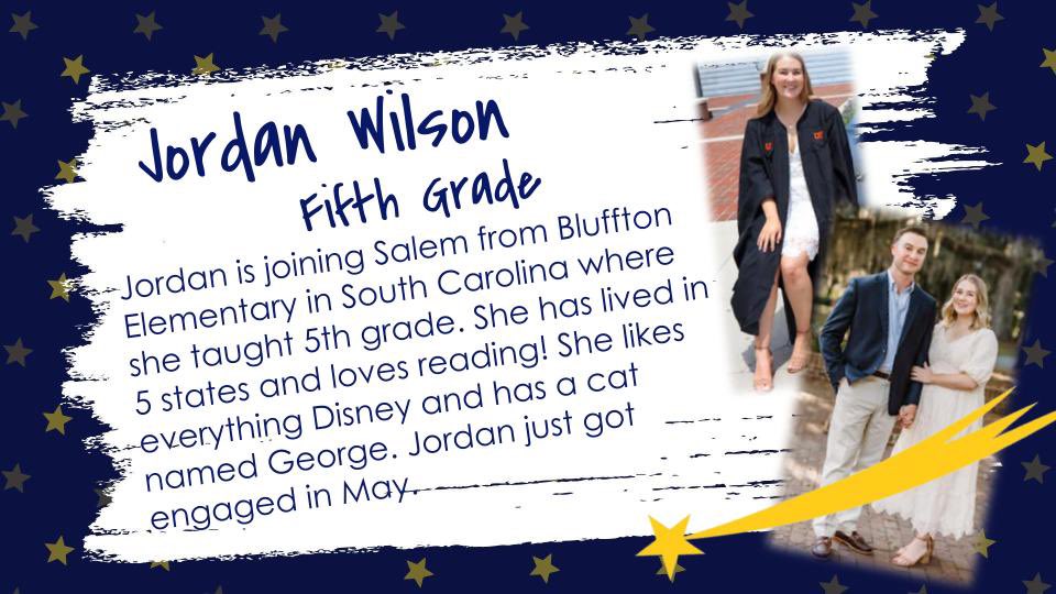 We have a new #SALEMstar 5th Grade Teacher! Welcome to our Family! #ONEccps #SHINEon