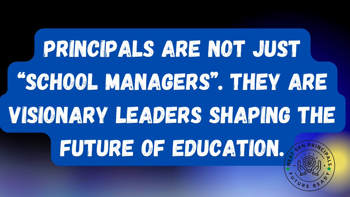 Next Gen Principal University tweet media