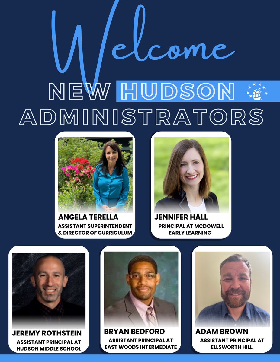 Join us in welcoming these talented administrators to our Hudson team for the 2024-2025 school year!