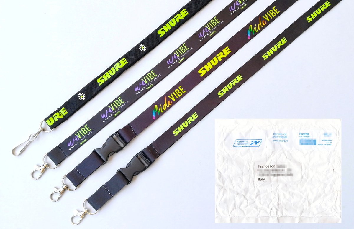 Francessco1968's tweet photo. Shure Benelux @Shure #Shure #ShureBenelux #lanyard #lanyards #LanyardCollection #lanyardcollector #collection #keycord #schlüsselband #schlüsselbänder #laniere #lanières #fitasportachaves #fitasdepescoco #portabadge #portapass #collarini #laccettidacollo https://t.co/U7YLwP1HFX